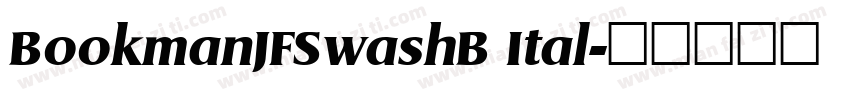 BookmanJFSwashB Ital字体转换